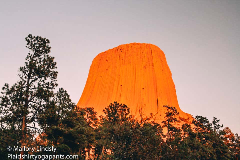 Devils Tower at Sunset