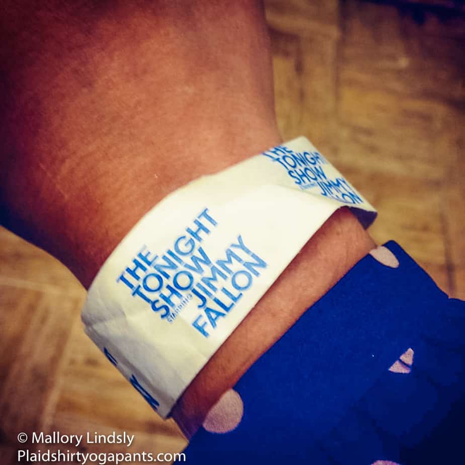 Wristband from Jimmy Fallon in New York