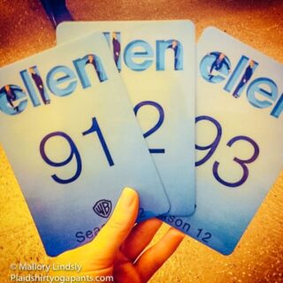 Ellen tickets to get into the show.