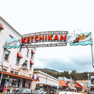 Ketchikan's welcome sign.