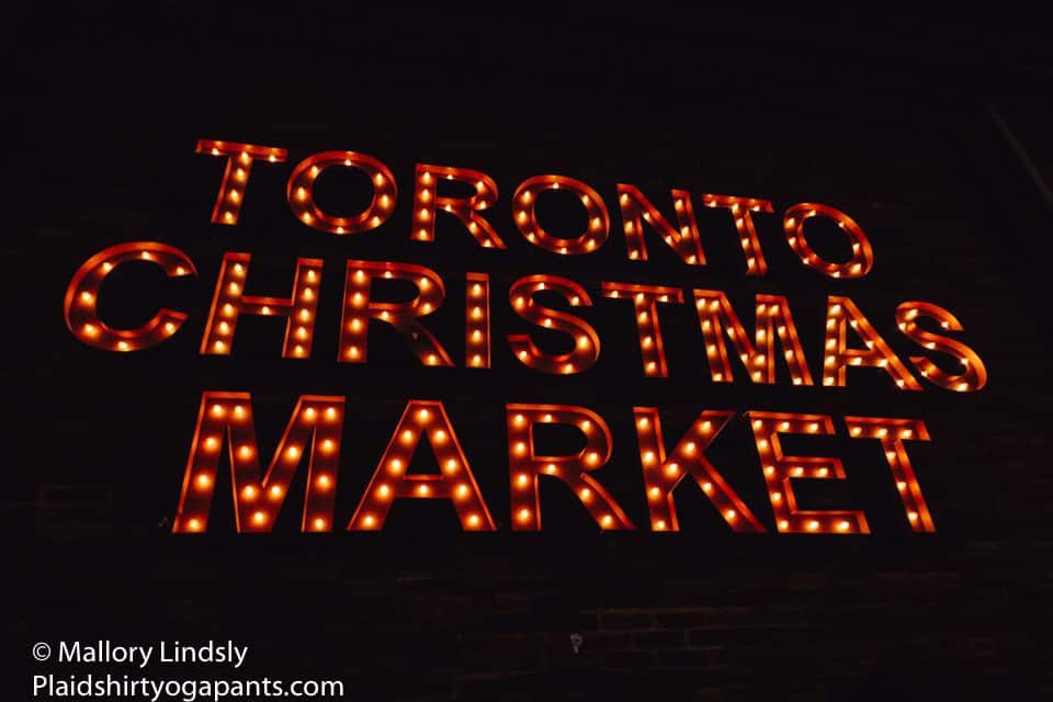 Toronto Christmas Market Sign