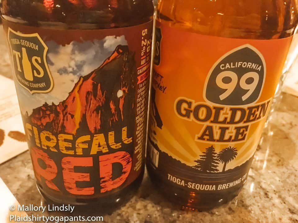 Firefall Red and 99 Golden Ale beers for dinner.