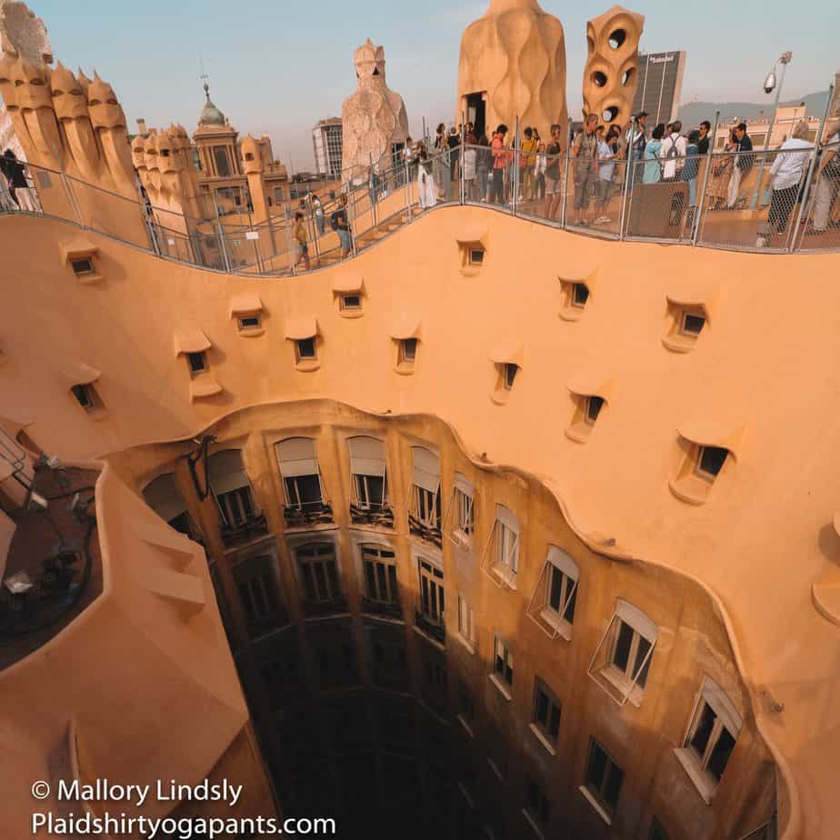 The rooftop of Casa Mila