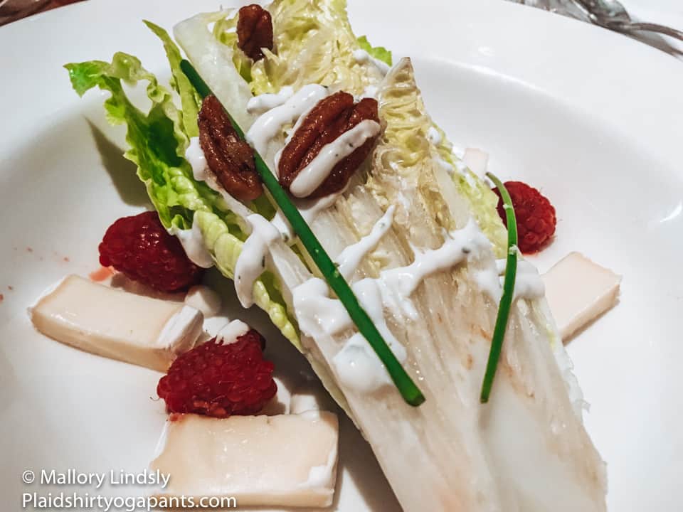 Romain Wedge and JHot Smoked Salmon Salad rapunzels royal table