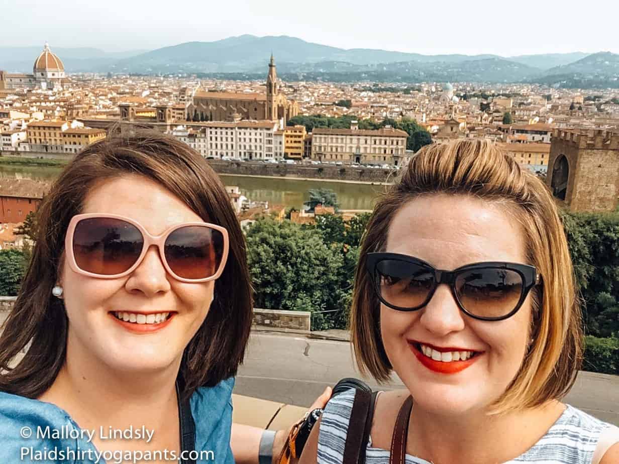 Mallory and Ally exploring Florence