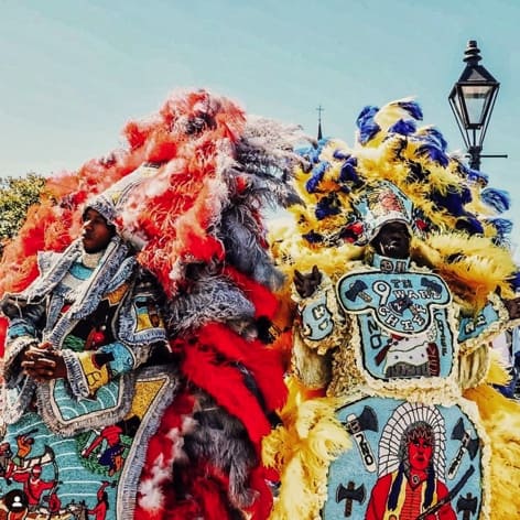 Mardi Gras Indians in New Orleans 