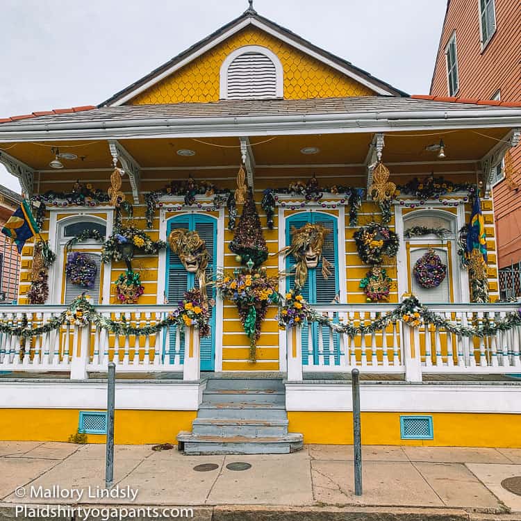 Mardi Gras house in French Quarter St Anne and Rampart