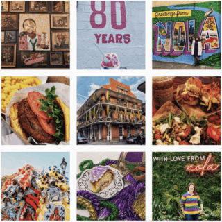 A Instagram grid with New Orleans Photos