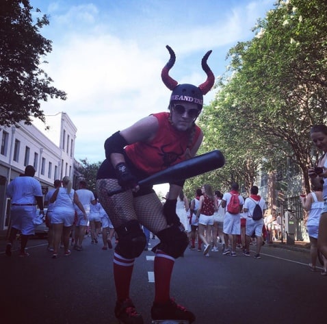 Instagramable New Orleans Running of the bulls 