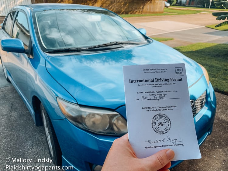International driving documents for an International Drivers permit aaa international driving permit