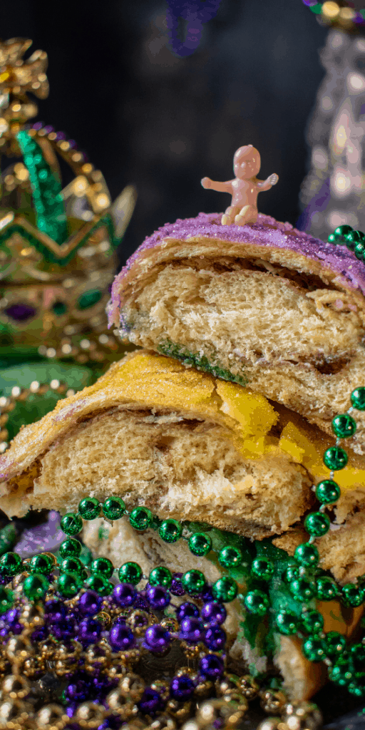 King Cake in New Orleans for Mardi Gras