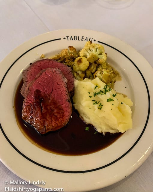saenger Theatre steak from tableau