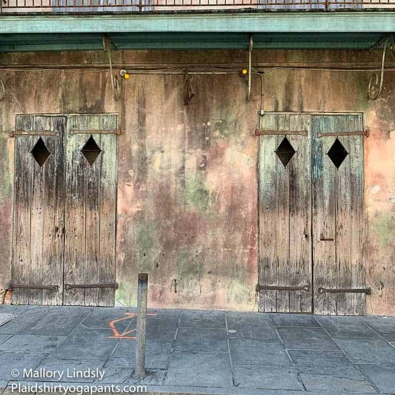 Outside of Preservation Hall in New Orleans