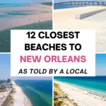 four beaches with the text 12-closest-beaches-to-new-orleans